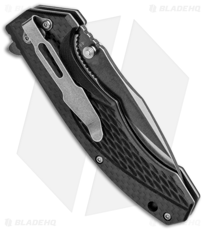 Boker Magnum Omen Liner Lock Knife Black G-10/CF (3.5" Black) 01SC057