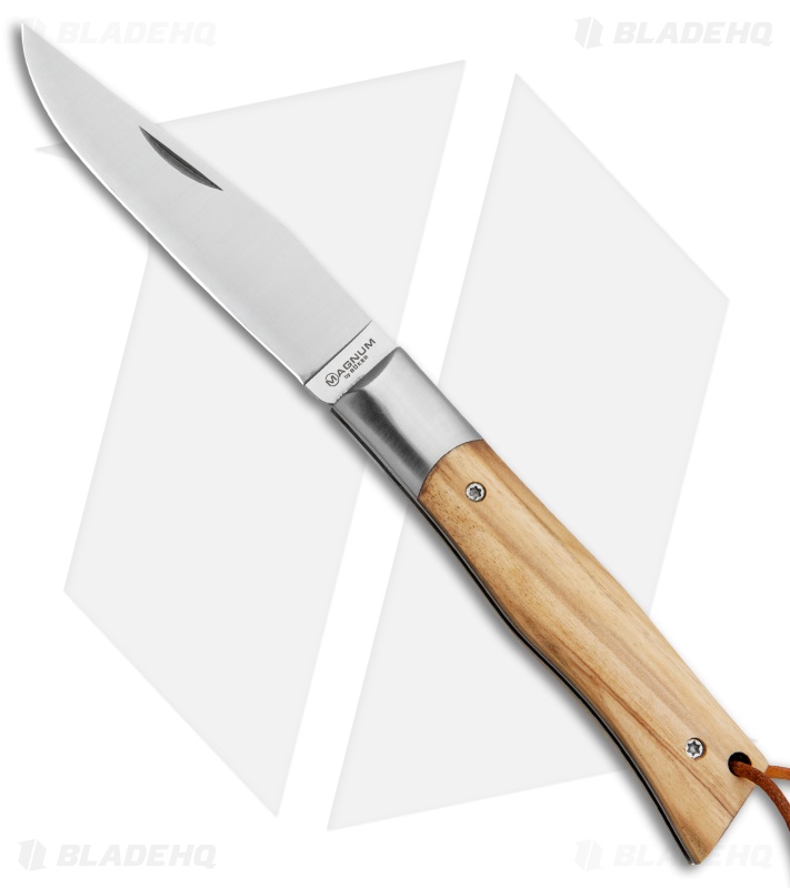 Boker Magnum Parzival Slip Joint Knife Olive Wood (2.75" Satin)  01MB008