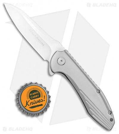 Boker Magnum Quantum Frame Lock Knife Stainless Steel (3.375" Satin)