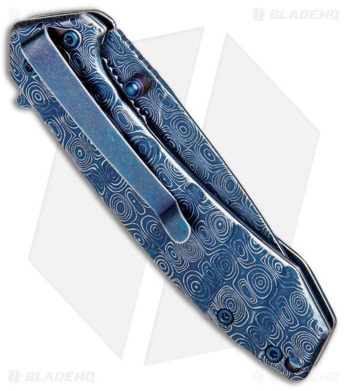 Boker Magnum Raindrop Folder Liner Lock Knife (2.75" Blue) 01RY825