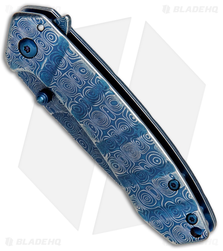 Boker Magnum Raindrop Folder Liner Lock Knife (2.75" Blue) 01RY825