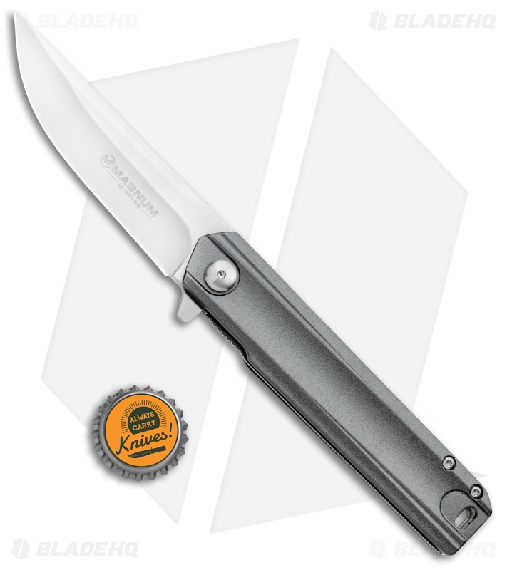 Boker Magnum Roshi Rails Flipper Knife (3.7" Satin) 01RY319