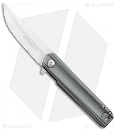 Boker Magnum Roshi Rails Flipper Knife (3.7" Satin) 01RY319