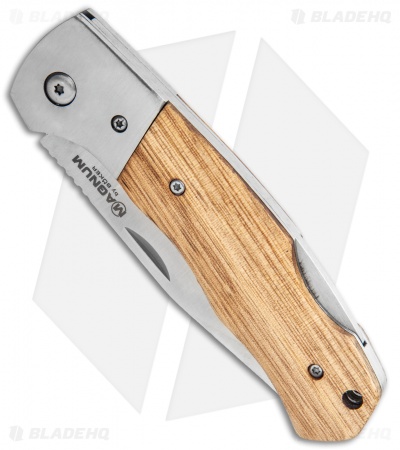 Boker Magnum Rustic Lockback Zebrawood (3.5" Satin) 01SC075