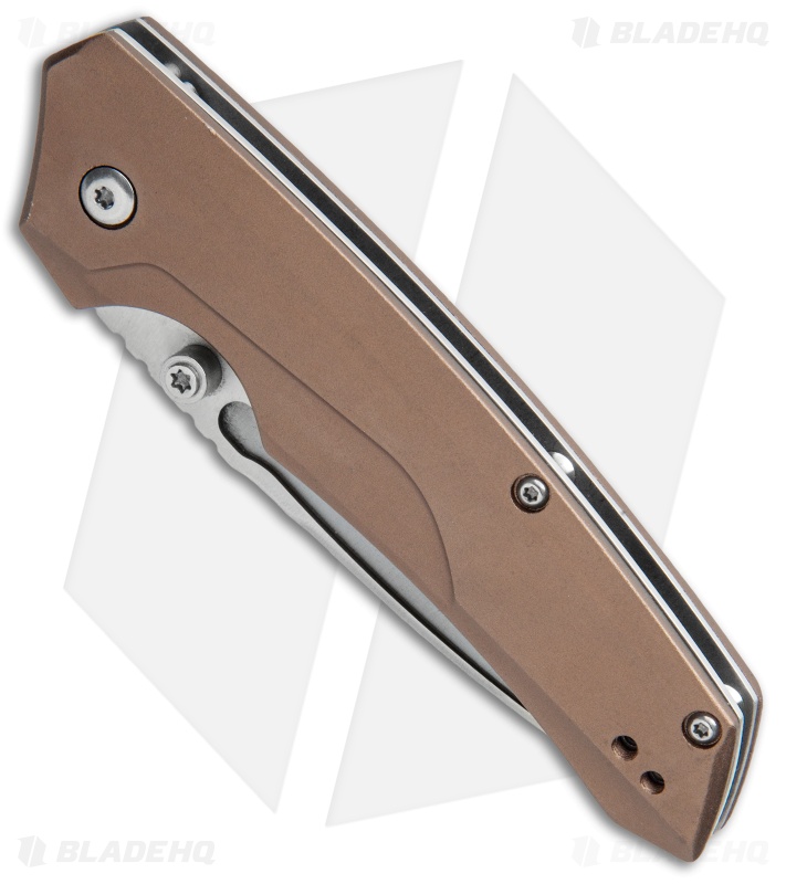 Boker Magnum Seventies Metallic Liner Lock Knife Bronze Aluminum (3.25" Satin)