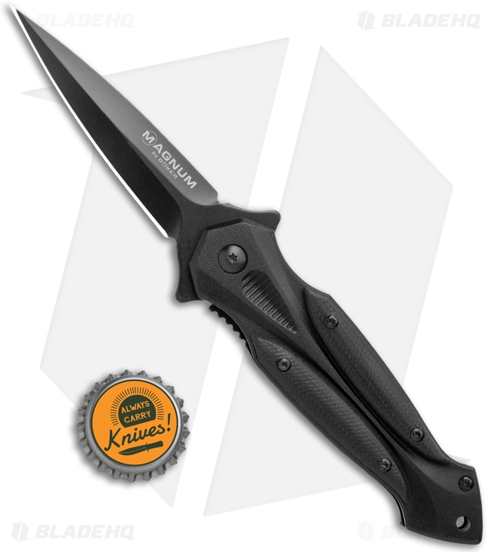 Boker Magnum Starfighter 2.0 Spring Assisted Knife Black G-10 (3.25" Black)