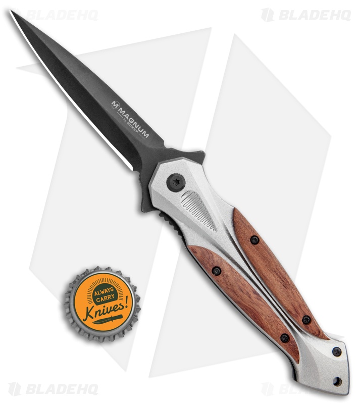 Boker Magnum Starfighter XL Spring Assisted Knife | Wood