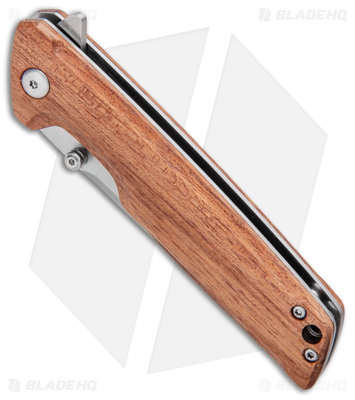 Boker Magnum Straight Brother Liner Lock Knife Wood (3.5" Satin) 