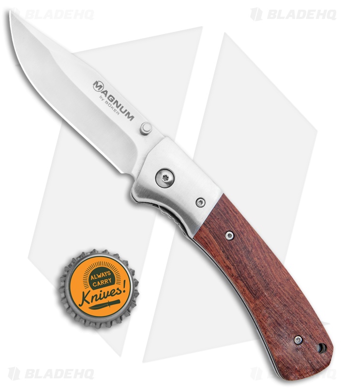 Boker Magnum Tsar Liner Lock Knife Rosewood (3.3" Satin) 01SC077