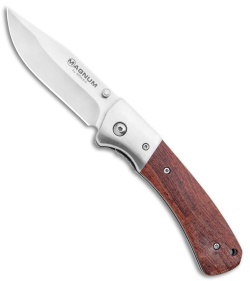 Boker Stiletto Knife Sicilian Olive Wood Handle - Magnum 01mb279 - Retten  supervivencia 