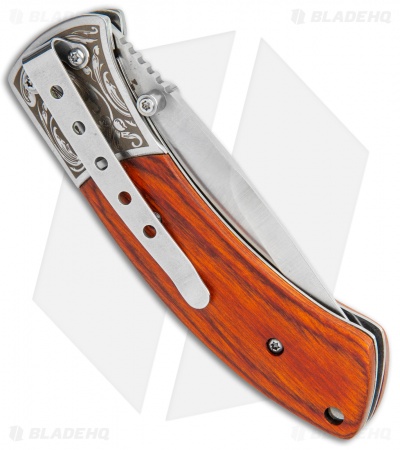 Boker Magnum Turul II Liner Lock Knife Pakka Wood (3.1" Satin)