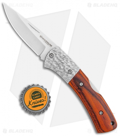 Boker Magnum Turul III Lock Back Knife Pakka Wood (2.6" Satin)