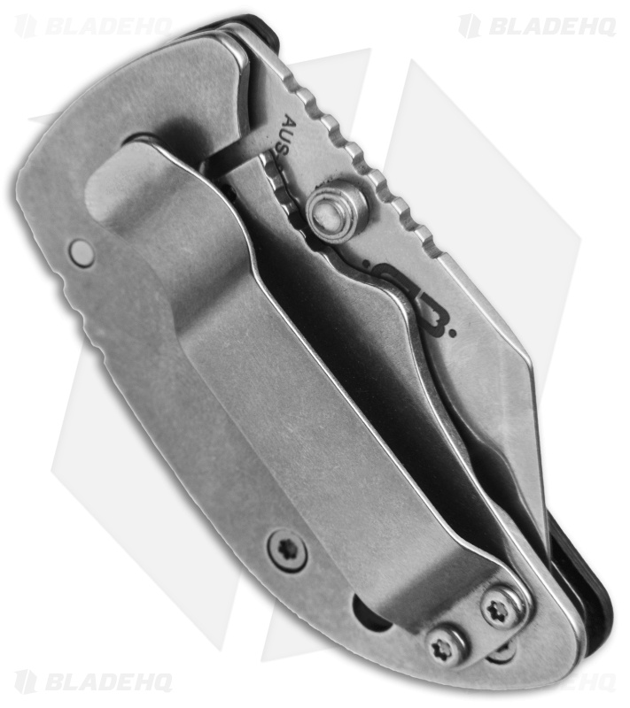Boker Plus DW-2 Frame Lock Knife Black Zytel (1.6" Stonewash) 01BO574