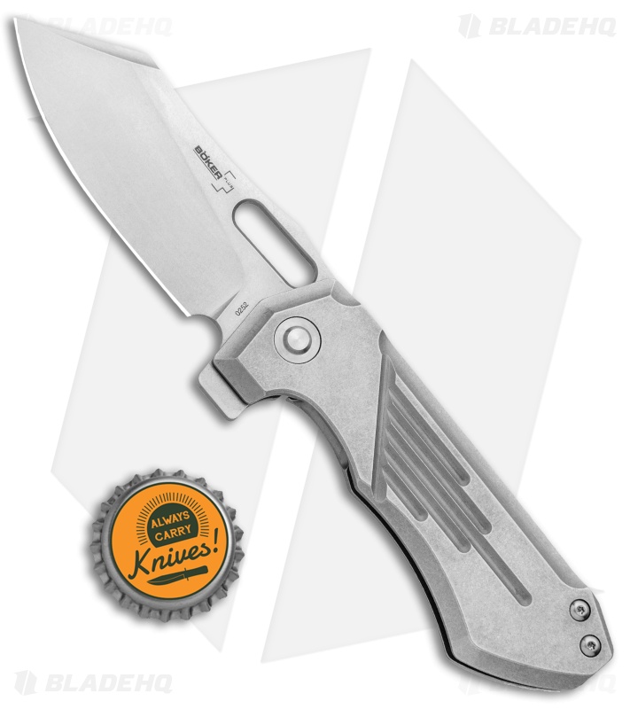 Boker Plus Leviathan Frame Lock Knife Stainless (3.1" Stonewashed) 01BO752