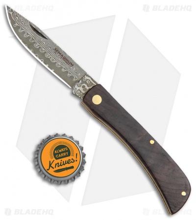 Boker Rangebuster Slip Joint Knife Ebony (3" Damascus)