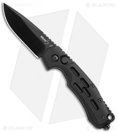Boker Thunder Storm Automatic Knife Black Aluminum (2.875" Black AUS-8) 