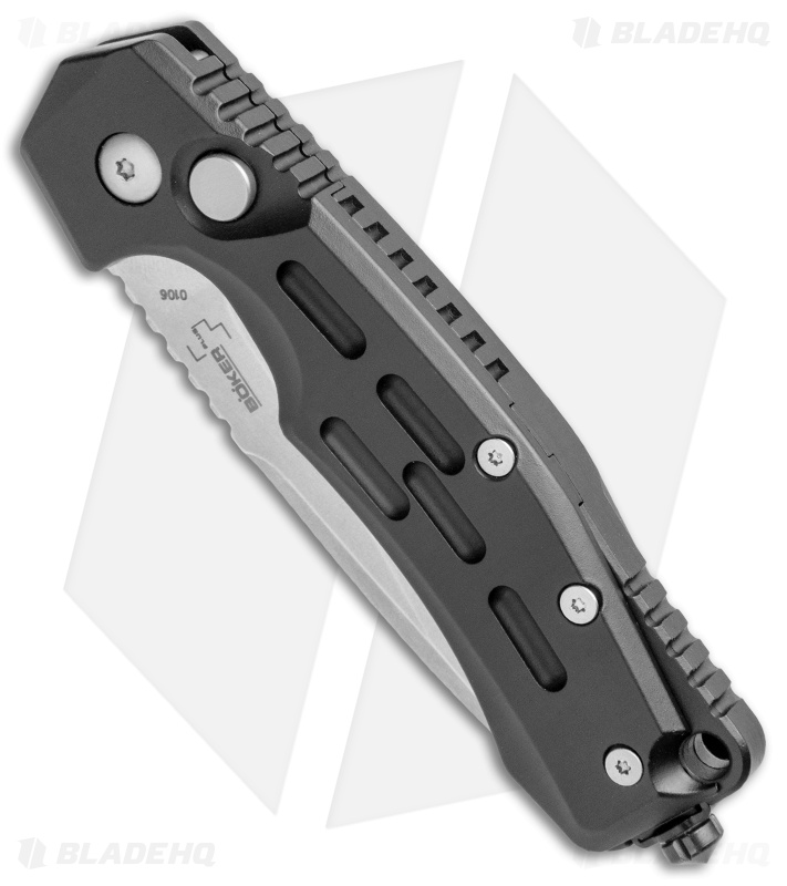 Boker Thunder Storm Automatic Knife Black (2.875"  Satin AUS-8) 