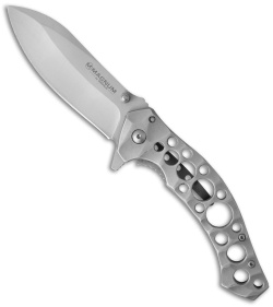 Boker Magnum Slender Frame Lock Knife (3.375" Stonewash) 01RY126