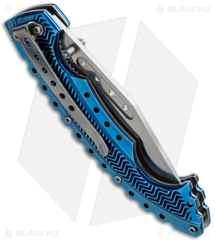 Boker Magnum Blue Bowie Liner Lock Knife SS (3.875" Satin) 01RY855