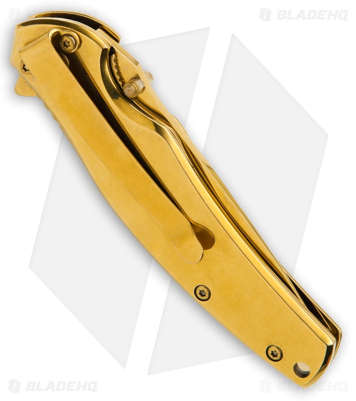 Boker Magnum Gold Finger Liner Lock Knife (3.15" Gold) 01LG277