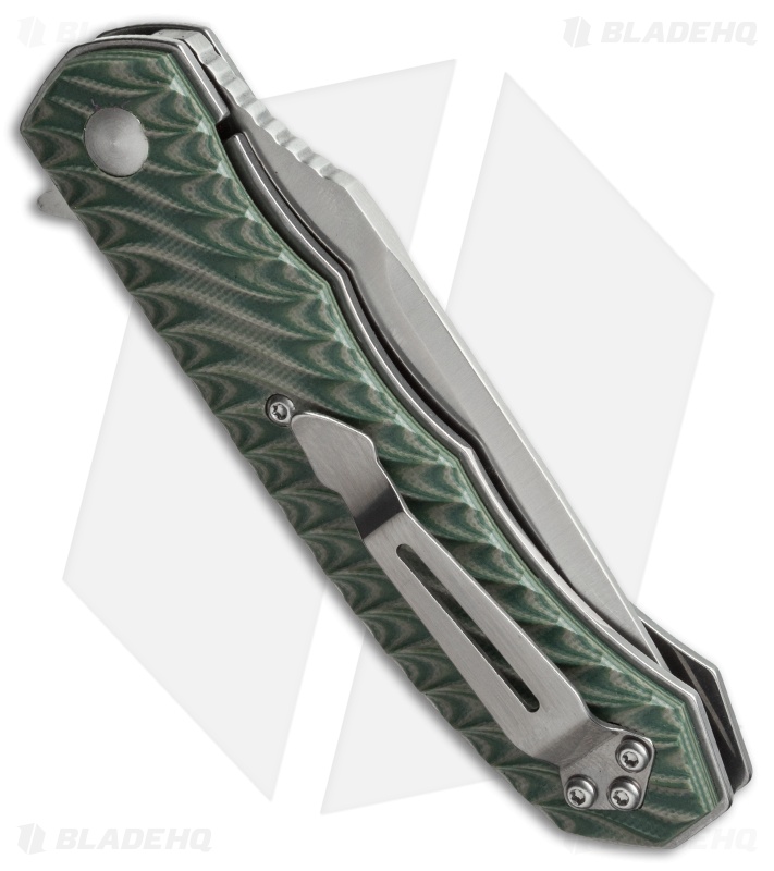 Boker Magnum Green G-10 Flipper Knife (3.4" Satin) 01LG445