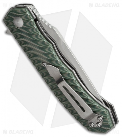 Boker Magnum Green G-10 Flipper Knife (3.4" Satin) 01LG445