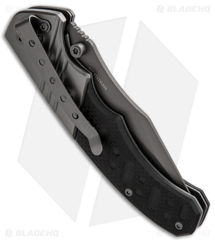 Boker Magnum Folding Bowie Liner Lock Knife (3.35" Gray) 01SC017