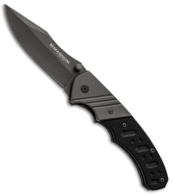 Boker Magnum Folding Bowie Liner Lock Knife (3.35" Gray) 01SC017