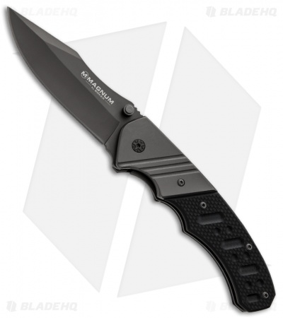 Boker Magnum Folding Bowie Liner Lock Knife (3.35" Gray) 01SC017