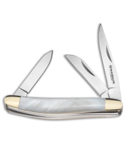 Boker Magnum Micro Pearl Stockman Traditional Pocket Knife 2.3" Mother of Pearl 