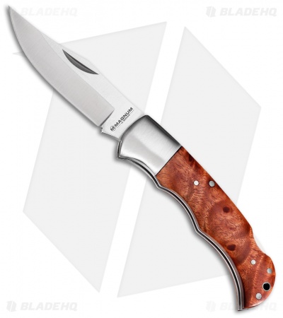 Boker Magnum Silver Pin I Lockback Knife 3.75" Quincewood 01MB076