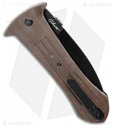 Boker Pocket Smatchet Dagger Folding Knife Green Micarta (4" Black) Gedraitis 
