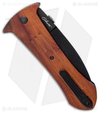 Boker Pocket Smatchet Dagger Folding Knife Rosewood (4" Black) Gedraitis 