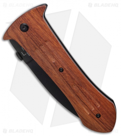 Boker Pocket Smatchet Dagger Folding Knife Rosewood (4" Black) Gedraitis 