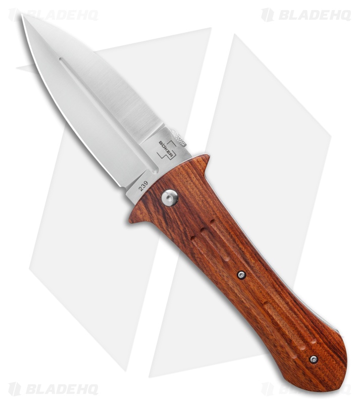 Boker Pocket Smatchet Dagger Folding Knife Rosewood (4" Satin) Gedraitis 