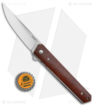 Boker Kwaiken Liner Lock Flipper Knife Cocobolo Wood (3.5" Satin)