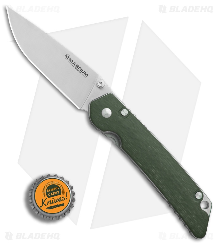 Boker Magnum Hope Liner Lock Knife Green G-10 (3.625" Satin) 01SC949