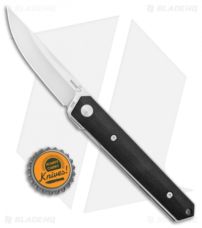 Boker Mini Kwaiken 42 Folding Knife Black G-10 (3.13" Satin D2) 01BO245