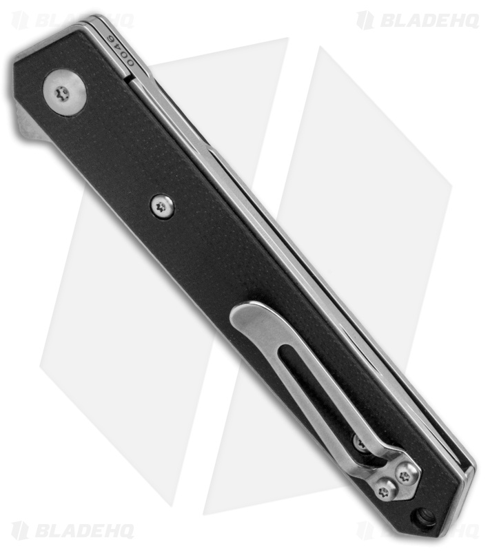 Boker Mini Kwaiken Flipper Folding Knife Black G-10 (3.13" Stonewash D2) 01BO268