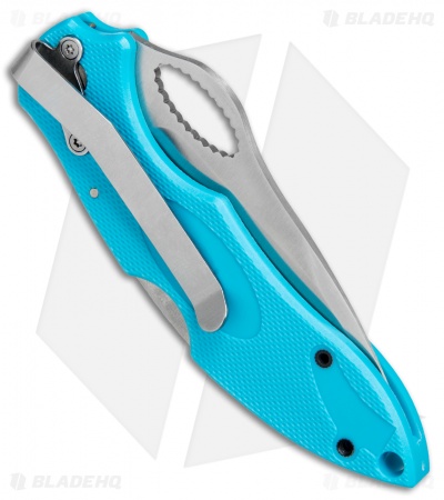 Boker Plus Action R Lockback Knife Turquoise G-10 (3" Satin Serr) 01BO095