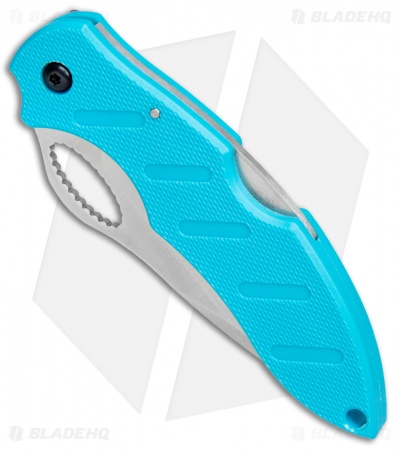 Boker Plus Action R Lockback Knife Turquoise G-10 (3" Satin Serr) 01BO095