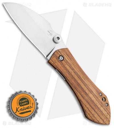 Boker Plus Anso 67 Pro Liner Lock Knife Zebrawood (3.4" Satin) 01BO233