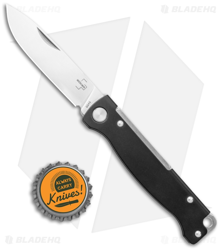 Boker Plus Atlas Slip Joint Knife Black Steel (2.6" Polish) 01BO851