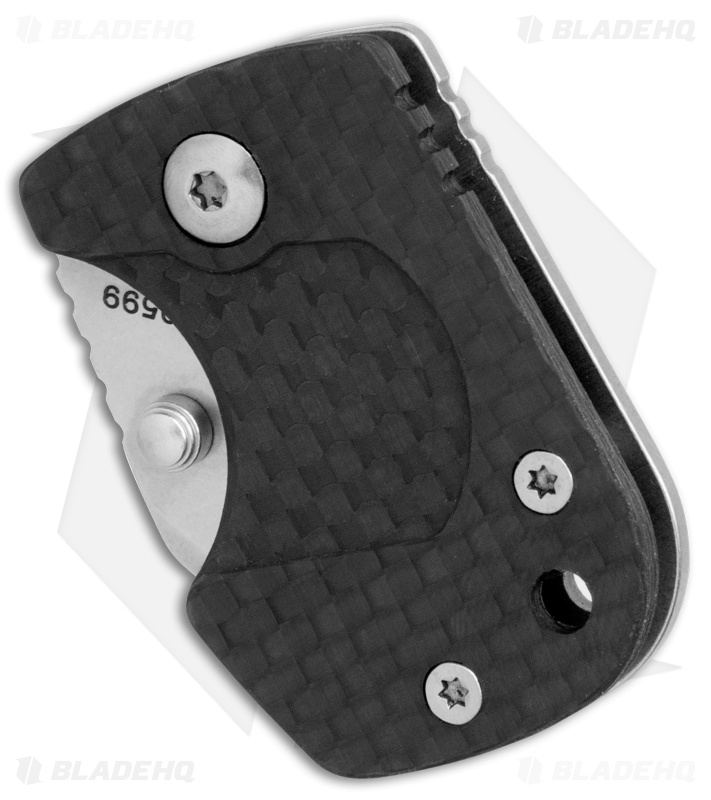 Boker Plus DW1 Frame Lock Money Clip Knife Carbon Fiber (1" Stonewash) Blade HQ
