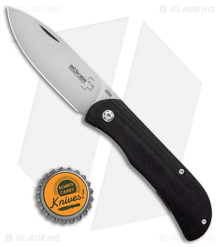 Boker Plus Exskelibur II Frame Lock Knife Black G-10 (2.75" Stonewash) 01BO138