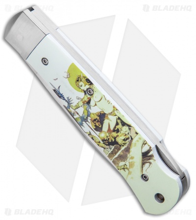 Boker Plus Lockback Frazetta "Ghoul Queen" Knife (3.75" Satin) 01BO653