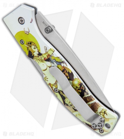 Boker Plus Frazetta "Ghoul Queen" Titan Lockback Knife (3.62" Satin)