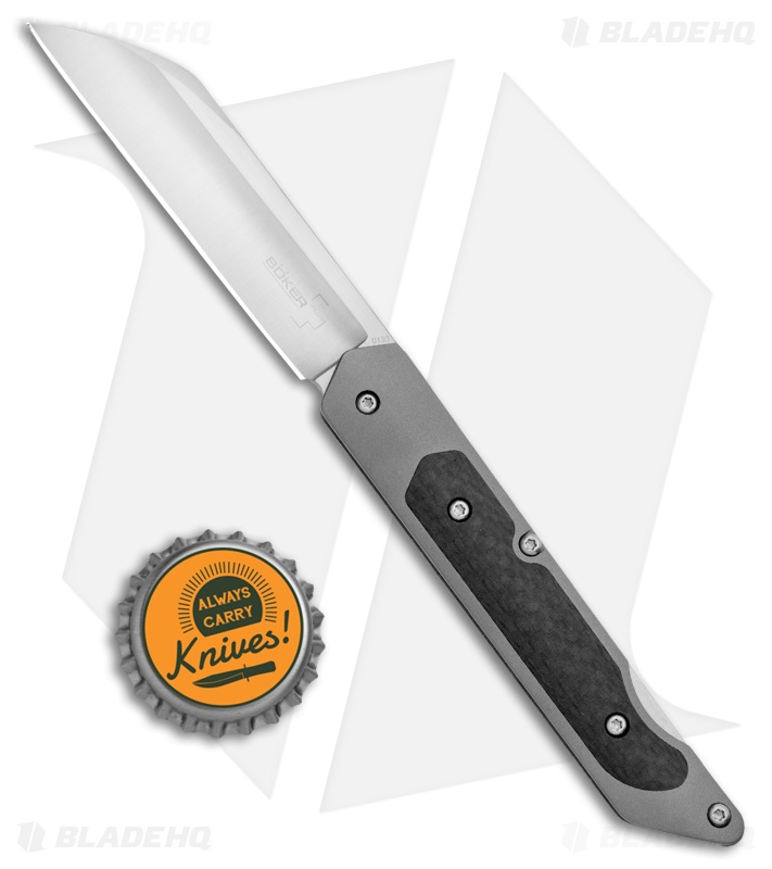 Boker Plus Genios Lockback Knife Carbon Fiber/Ti (3" Satin) 01BO247