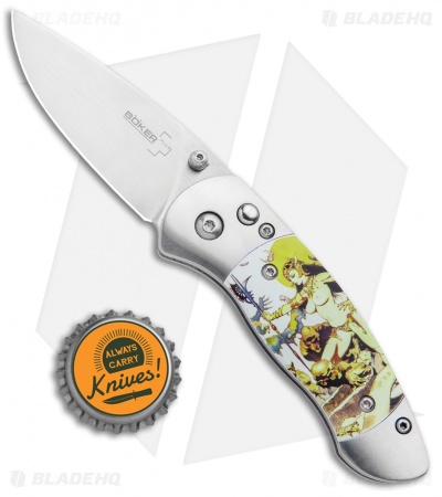 Boker Plus Gordito Frazetta "Ghoul Queen" Folding Knife (2.25" Satin)