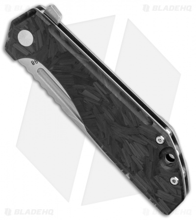 Boker Plus JB Stout Lateralus Flipper Knife Shred Carbon Fiber (3.6" Stonewash)